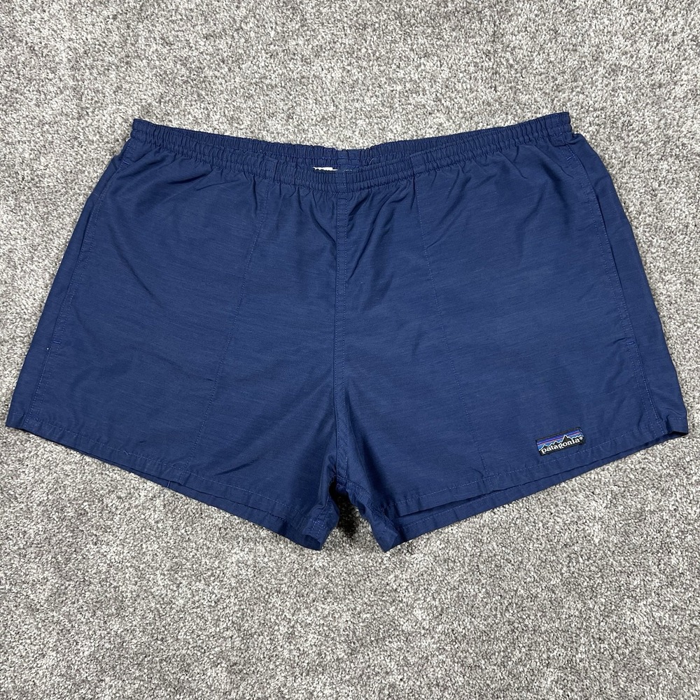 Vintage 90s Patagonia Baggies 3" Swim Trunks Shorts Men's XL Made In USA Blue - Picture 1 of 8